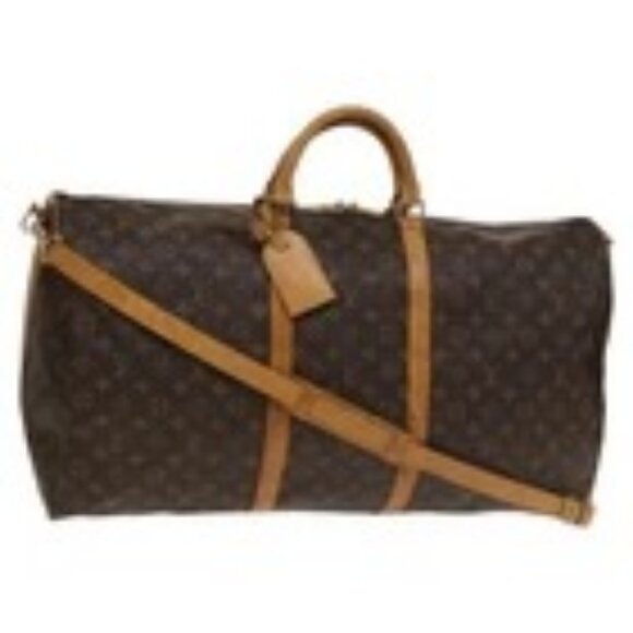 LOUIS VUITTON Monogram Keepall Bandouliere 60 Boston Bag M41412 LV Auth 136788 - Picture 1 of 16